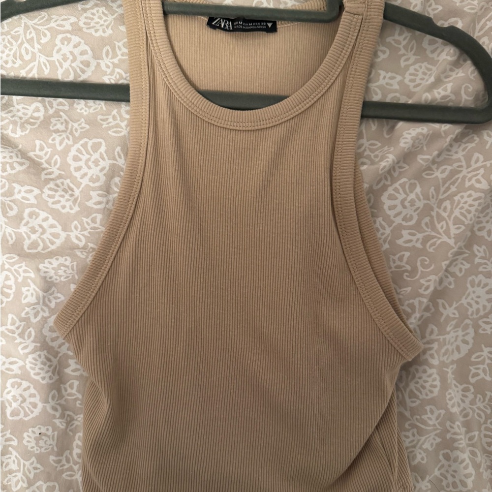 Tan colored tank top
